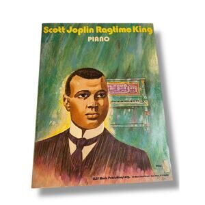 1974 Scott Joplin Ragtime King Piano Music Book Clef Music